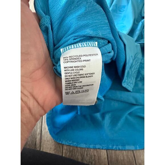 Tommy Bahama Men's Blue Islandzone Short Sleeves Button Down Shirt Size 3XLT - Picture 6 of 8